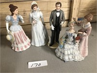 Bride & Groom Figurines , Lady & Ladies Figurines