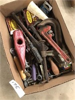 Assortment  Of Tool Lot ,Wrench, Hatchet Head