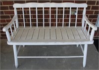 Painted Wooden Bench