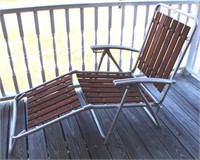 Vintage Aluminum Outdoor Chaise Lounge