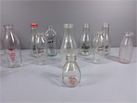 Vintage Collectable Dairy Bottles