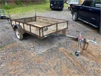 HOMEMADE S/A UTILITY TRAILER, 138429, 5’x8’, STEEL
