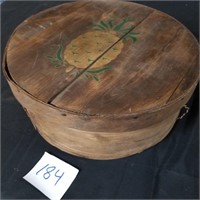 Round wood shipping box - with filler