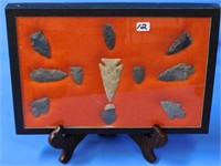 Display of Arrowheads fr. 1 1/8"-2 7/8", SEE NOTE