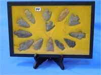 Display of Arrowheads fr. 1 3/4"-2 7/8", SEE NOTE