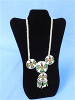 Vintage "Thunderbird" beaded necklace