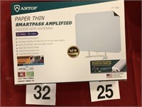 Smartpass amplified indoor HDTV antenna 35 to 50