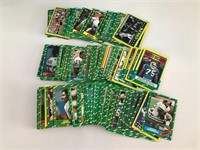 1986 TOPPS FOOTBALL LOT 150 PLUS CARDS.