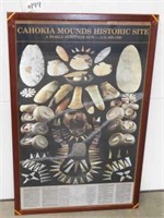 42" x 28" Cahokia Mounds Framed Poster