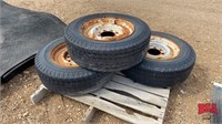 3- 8.75x16.5 Tires On 8 Hole Rims
