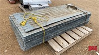 p/o 54 Sheets of Used Galvanized Sheets 6' long