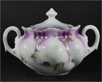RS  Prussia Floral Teapot, Sugar Pot, Creamer