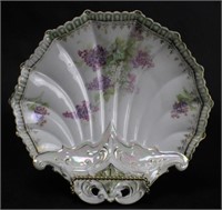 RS Germany Shell Mold Lilac Pattern Dish