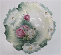 RS Prussia Carnation Mold & Floral Design Bowl