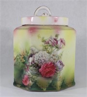 RS Prussia Floral Humidor with Hand Made Lid