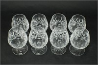 Set of 8 WATERFORD Crystal Lismore Brandy Snifters