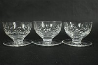 Set of 3 WATERFORD Crystal Lismore Dessert Bowls