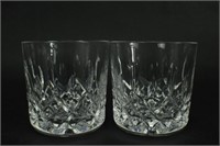 WATERFORD Crystal Lismore Low Ball Glasses