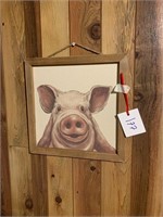PIG ON FABRIC ON BOARD FRAMES