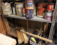 Paint, Brushes, Roller (2 shelves)
