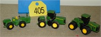 (3) JD 4x4 Tractors 1/64