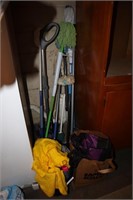 Mops, Brooms, Feather Duster, Cleaning Cloths