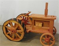 * Large Wooden Tractor, Made by Larry