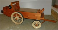 * Large Wooden Manure Spreader Made by Larry