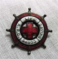 ARC Life Saving Corps Sterling Pin