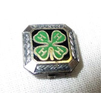 Vintage 4H Sterling and Enamel Pin
