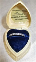 Marell's Sterling Ring in Original Heart Ring Box