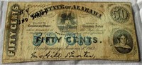 Alabama Fractional Currency 50¢ Note