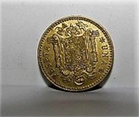 Lot of 50 Mixed Dates Espana Una Peseta Coins