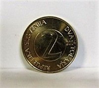 Lot of 25 Mixed Dates Slovenia 2 Tolarja Coins