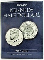 1987-2008 Kennedy Half Dollars in Book