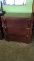 3 Wooden Drawer Chest 30”W