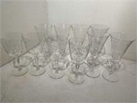 Lot of mis-matched glassware