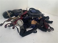 Lot of belts and suspenders