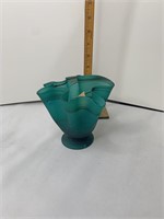 Turquoise class vase