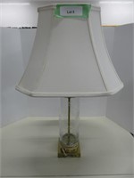 GLASS BASE TABLE LAMP
