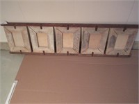 CONTEMPORY WOOD FIVE PICTURE FRAME SET