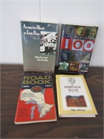FOUR TRAVEL & OTHER VINTAGE BOOKS