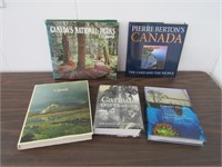 FIVE CANADA HISTORY & PARKS BOOKS