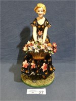 T. Sebelin Signed Lady Figurine