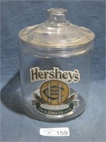 Hershey's Milk Chocolate Glass Candy Container