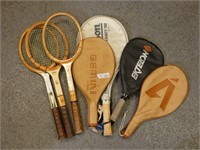 Various Tennis Racquets
