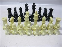 Vintage Stained Kari Chess Pieces