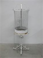 56" Tall Decorative Metal Birdcage On Stand