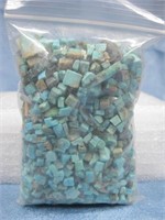 Approximately 4.9oz Turquoise Chips In Bag