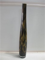21.5" Tall Blown Glass Vase Unmarked